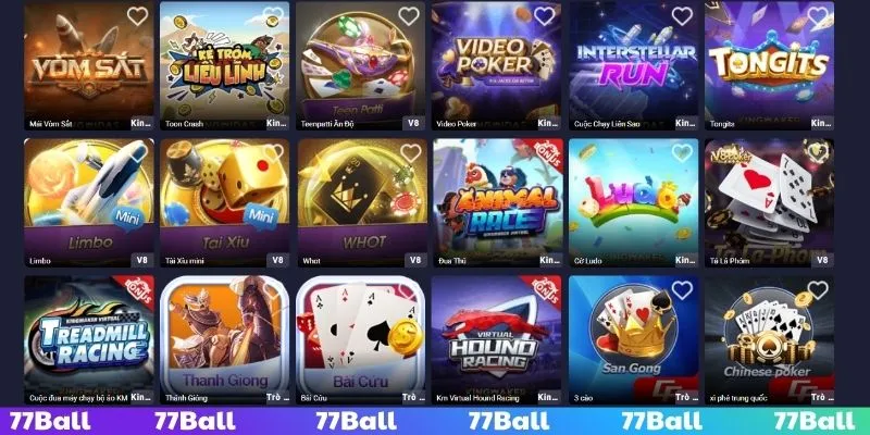 Trò chơi game bài 77ball được cập nhật liên tục Trò chơi game bài 77ball được cập nhật liên tục